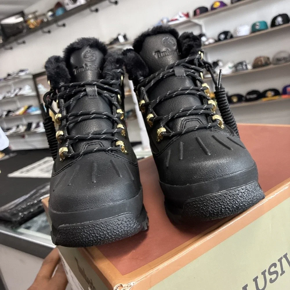 Timberland Kids' Euro Hiker Shell Toe Blackout TB0A2N3H001 SZ 4Y New DS OG Box